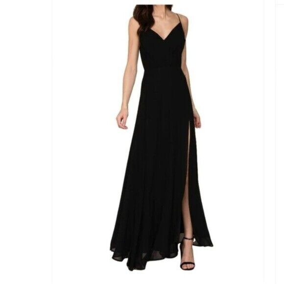 Yumi Kim Womens Kat Maxi Dress Black DR23-02M Size‎ XS NWT - Picture 1 of 9